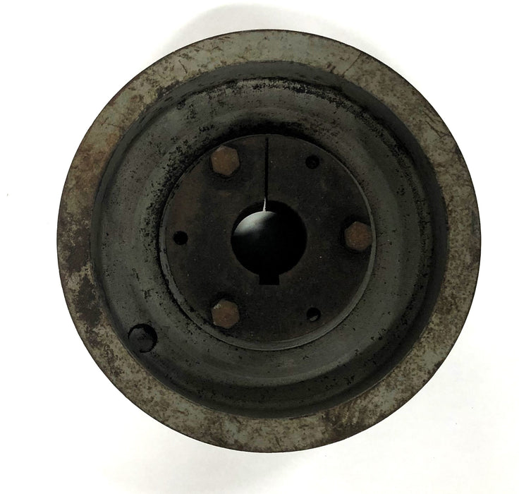 Unbranded 6 Groove Sheave With Taper Lock Bushing 3-3/4x8 Inch USED