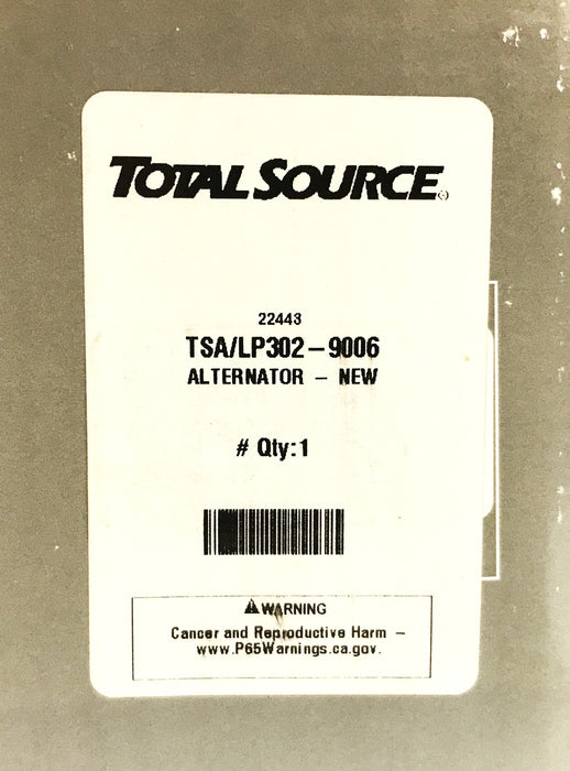 Total Source Forklift Alternator LP302-9006 NOS