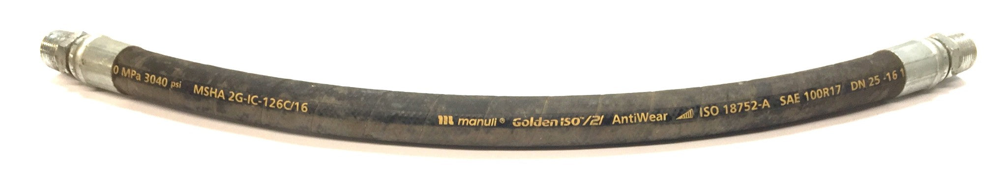 Manuli Golden ISO2 AntiWear Hydraulic 30-1/2"x1-1/4" Hose MSHA 2G-IC-126C/16 NOS