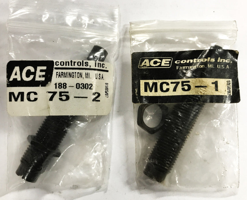ACE Controls Mini-Shock Absorber MC75 [Lot of 2] NOS