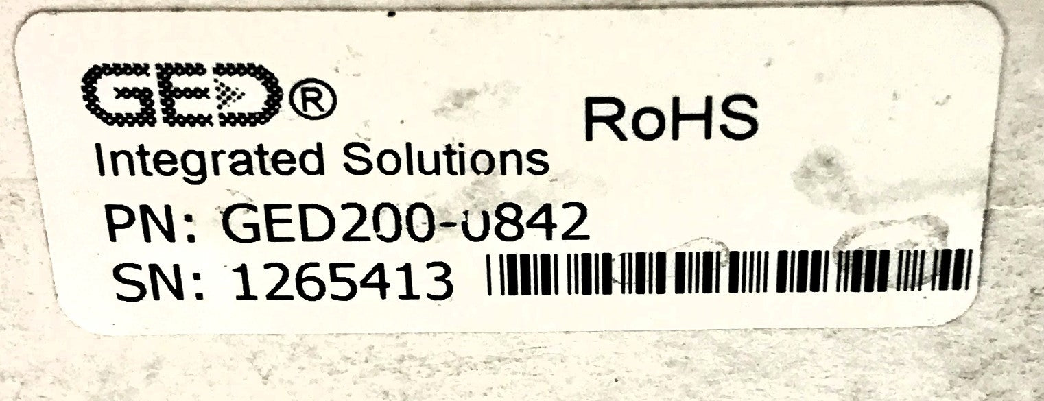 GED Pressure Regulator GED200-0842 NOS