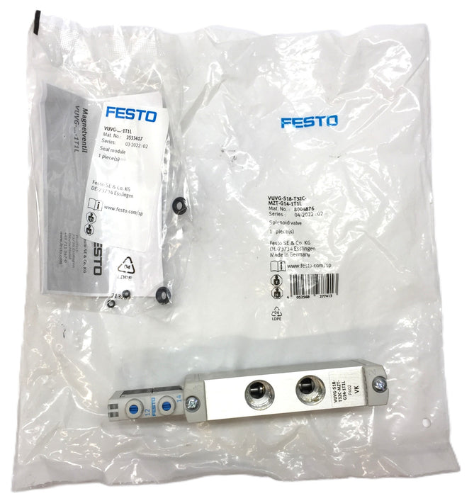 Festo Solenoid Valve VUVG-S18-T32C-MZT-G14-1T1L (8004876) NOS