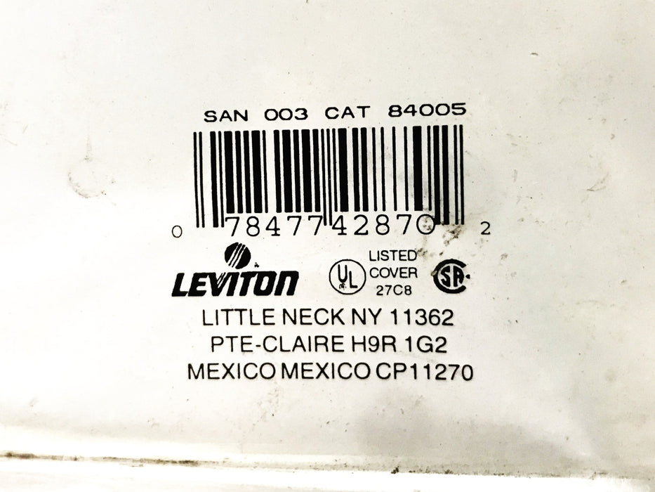 Leviton 2-Gang 3-Hole Stainless Steel Wall Plate 84005 [Lot of 6] NOS