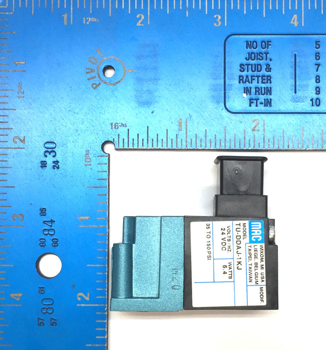 MAC 24VDC Solenoid Valve TU-DDAJ-1KJ (TUDDAJ1KJ) NOS
