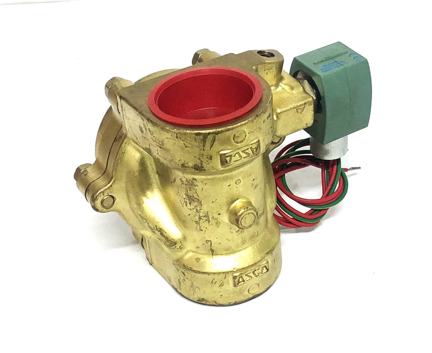 ASCO Red Hat II Brass Solenoid Valve 8210G100 NOS