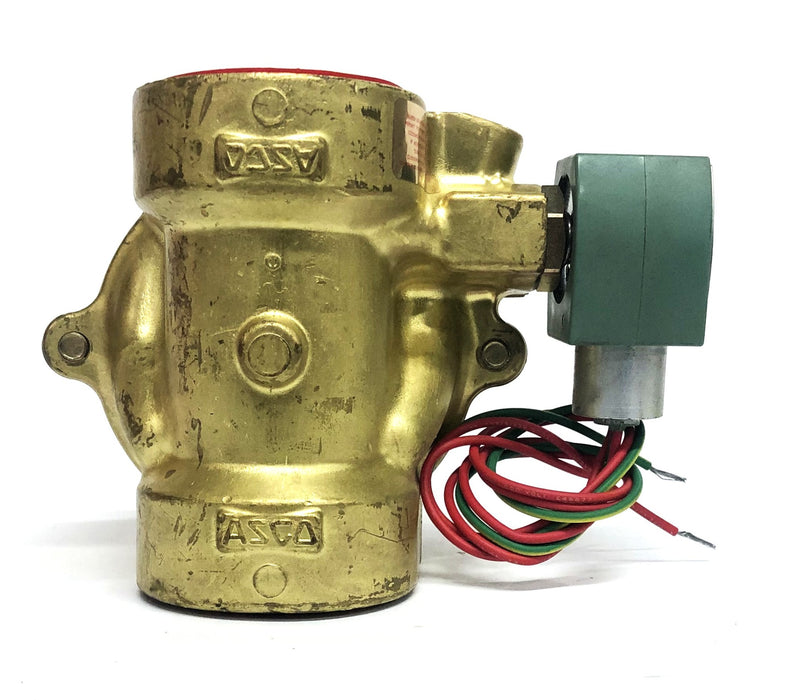 ASCO Red Hat II Brass Solenoid Valve 8210G100 NOS