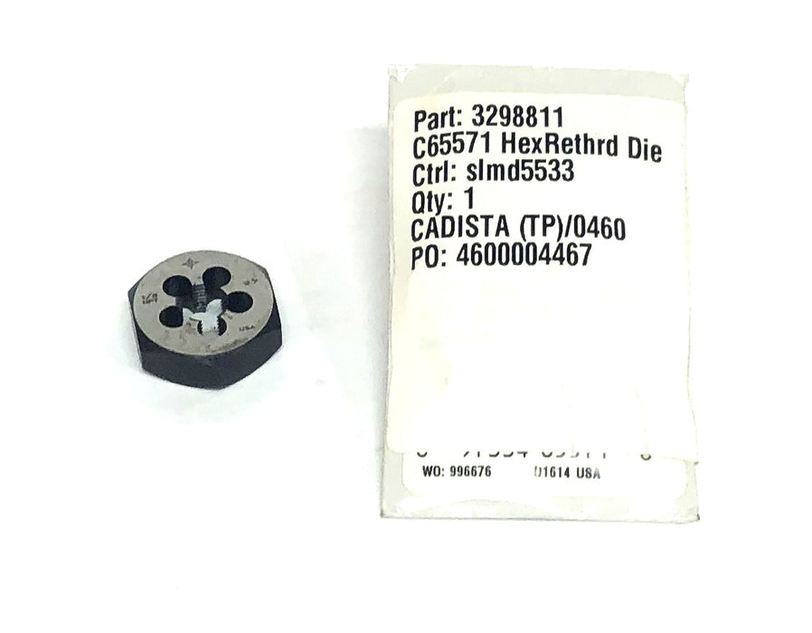 Cle-Line 1/8NPT 27 Thread Hex Rethreading Die C65571 (3298811) NOS