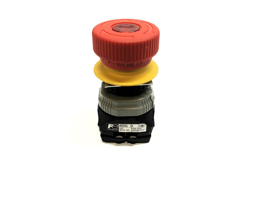 Fuji Electric Emergency Stop Pushbutton AR22VQL EA NOS
