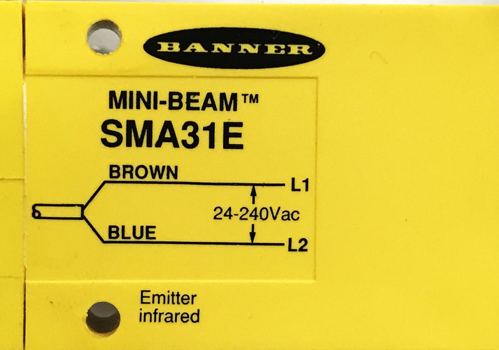Banner Mini-Beam Photoelectric Sensor SMA31E [Lot of 2] NOS
