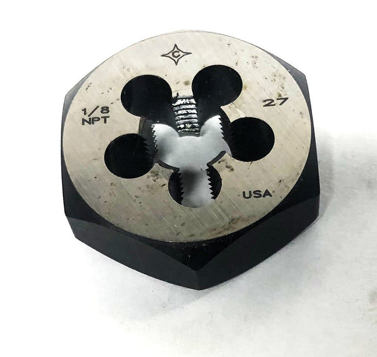 Cle-Line 1/8NPT 27 Thread Hex Rethreading Die C65571 (3298811) NOS