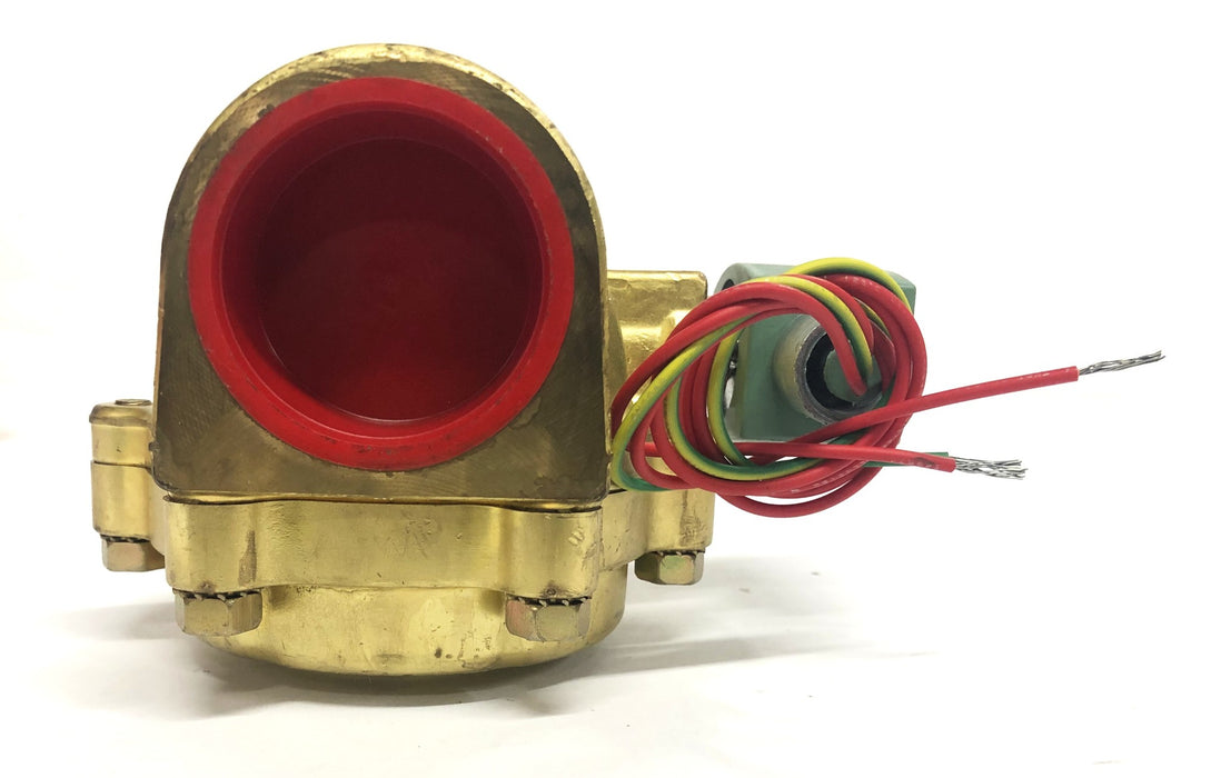 ASCO Red Hat II Brass Solenoid Valve 8210G100 NOS