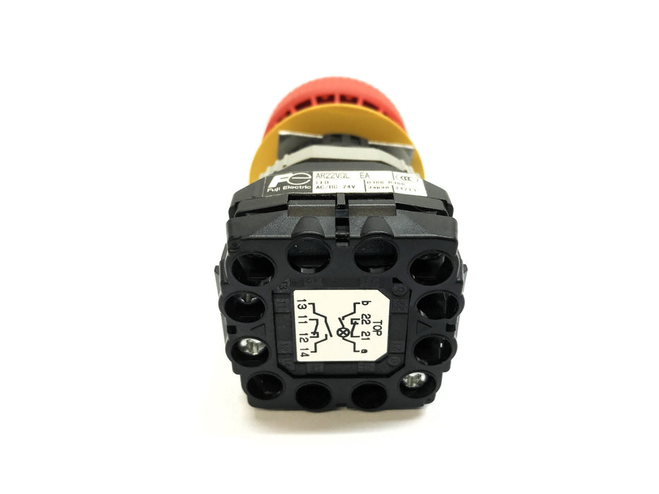 Fuji Electric Emergency Stop Pushbutton AR22VQL EA NOS
