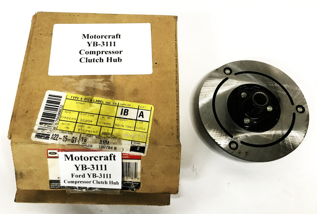 Motorcraft Ford Compressor Clutch Hub YB-3111 NOS