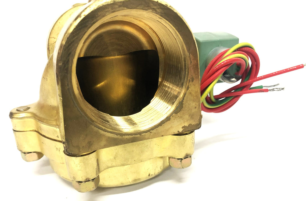 ASCO Red Hat II Brass Solenoid Valve 8210G100 NOS