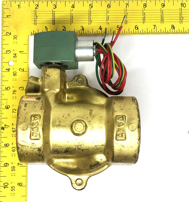 ASCO Red Hat II Brass Solenoid Valve 8210G100 NOS