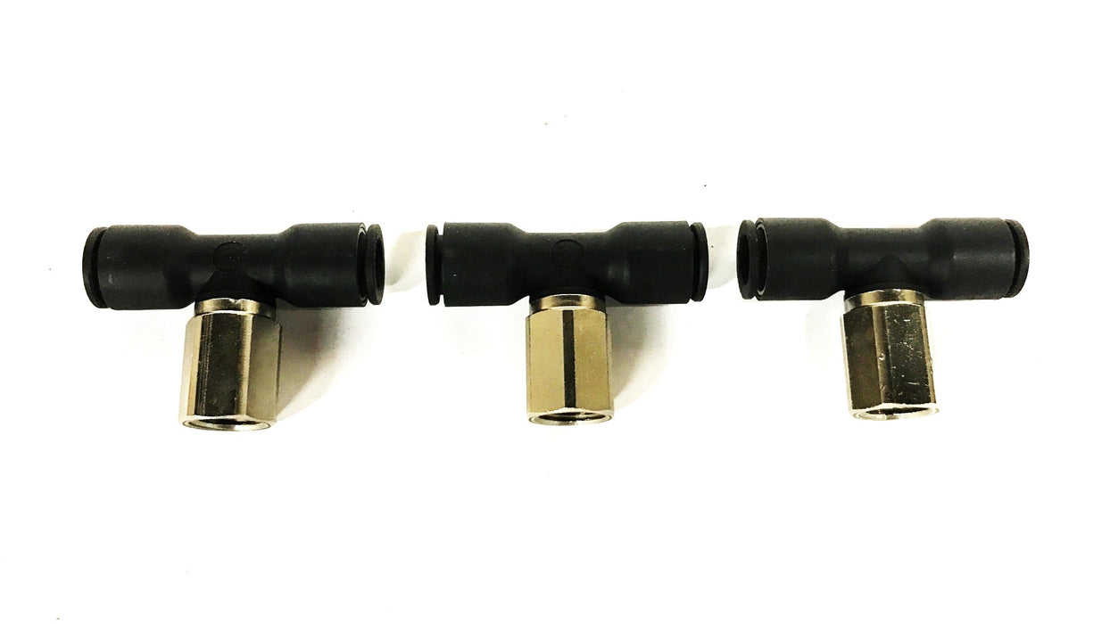 Legris Push to Connect 3/8 inch x 7/16 inch Female Tee 3008-60-14 [Lot of 3] NOS