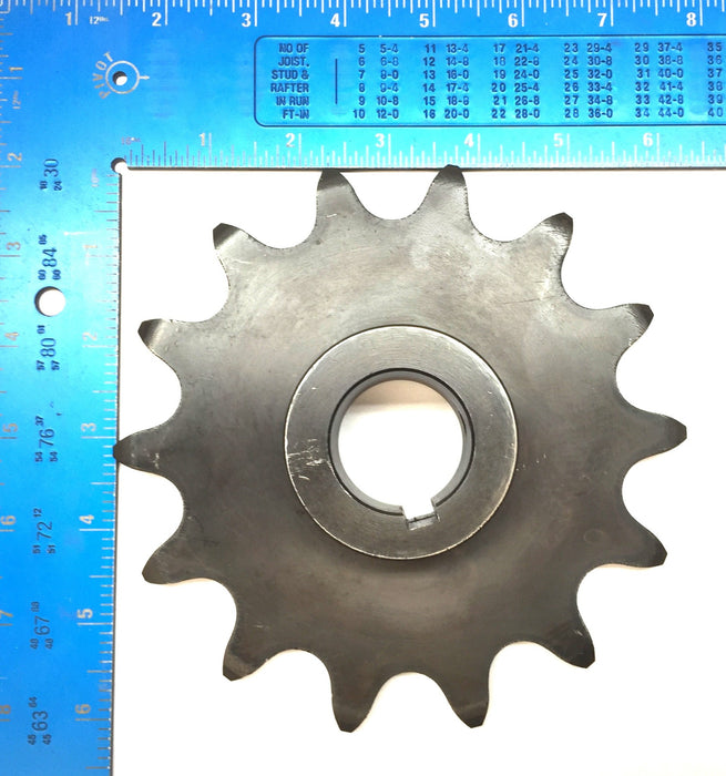 SST Roller Chain Sprocket 2052B14-1-3/8 w/Set Screw and Keyway NOS