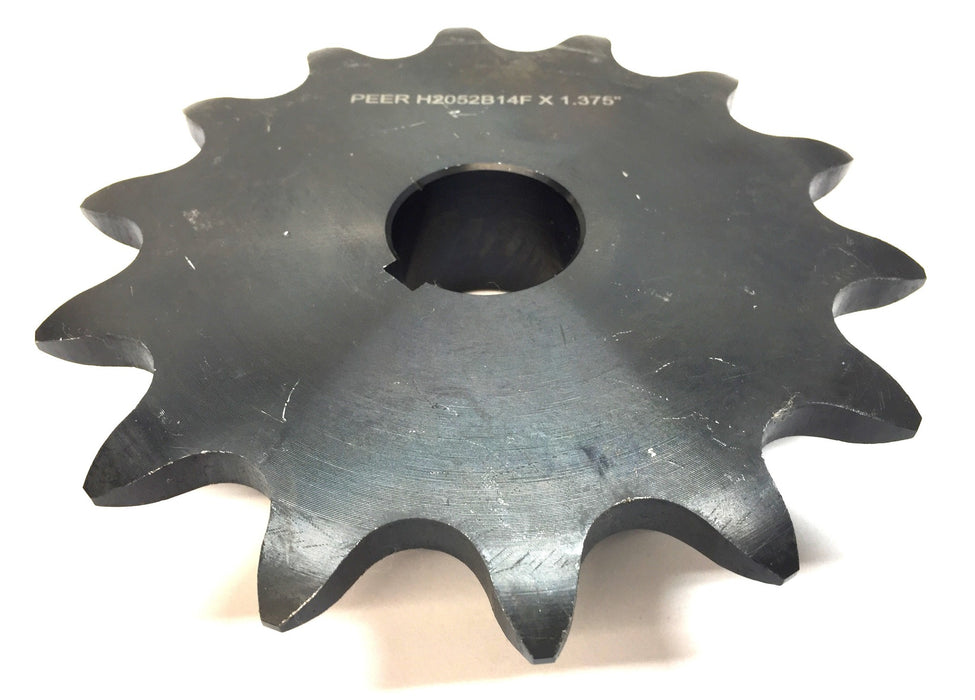 Peer Roller Chain Sprocket H2052B14X1.375 w/Set Screw and Keyway NOS