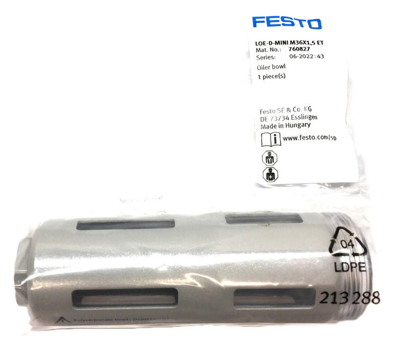 Festo Oiler Bowl LOE-D-MINI M36x1,5 ET (760827) NOS