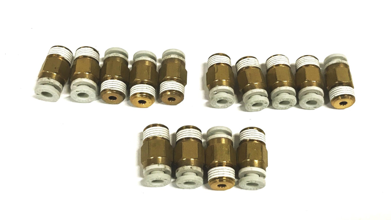 SMC 1/4 iNPT x 5/16 Male Push to Connect Fitting KQ2H08-02NS [Lot of 14] NOS
