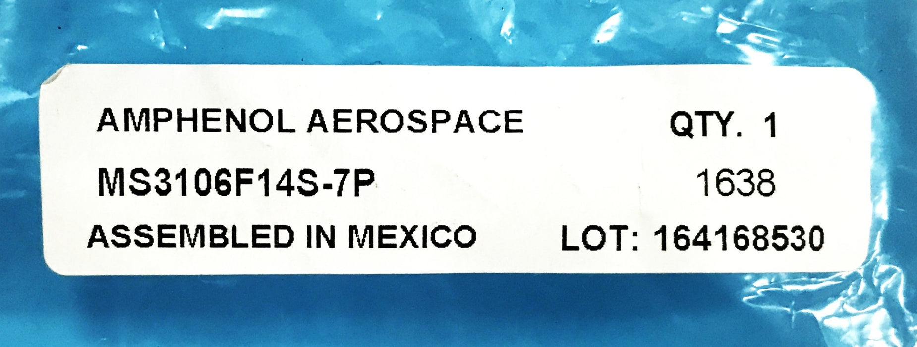 Amphenol Circular Connector Kit MS3106F14S-7P NOS