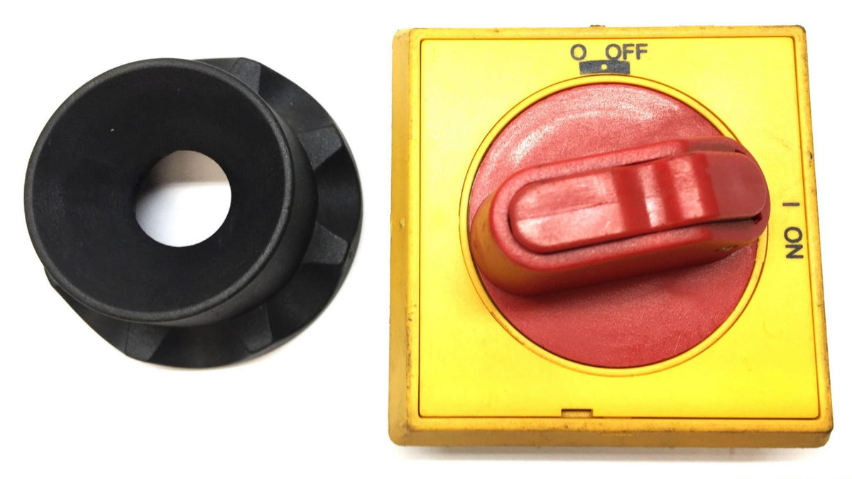 ABB IP65 Yellow/Red Handle Selector Handle OHYS2RJ (X-1033) USED ...