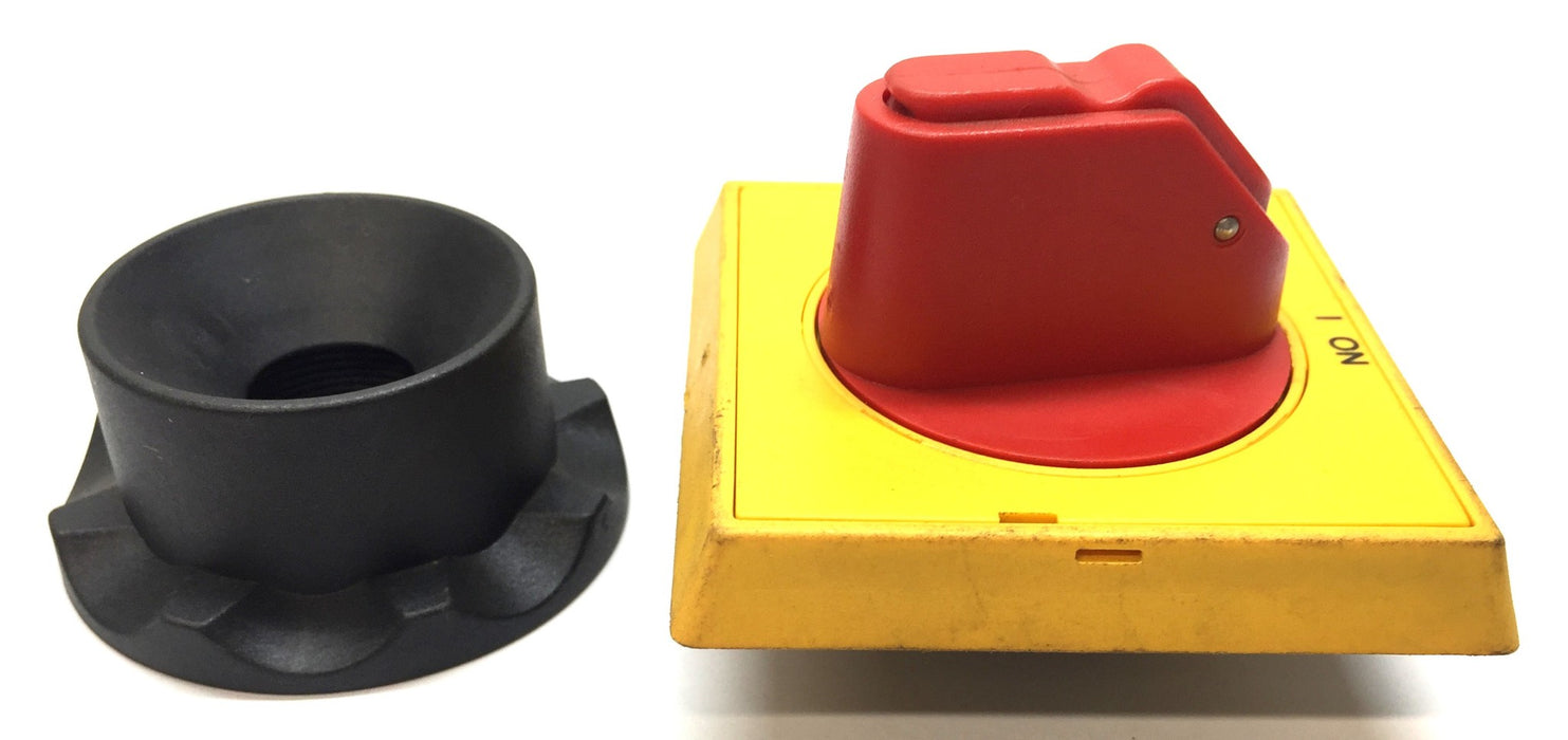 ABB IP65 Yellow/Red Handle Selector Handle OHYS2RJ (X-1033) USED