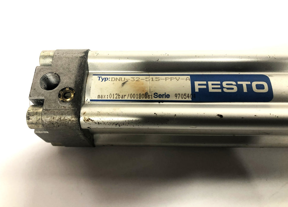 Festo 9705404 012bar/00180psi Cylinder DNU-32-515-PPV-A USED