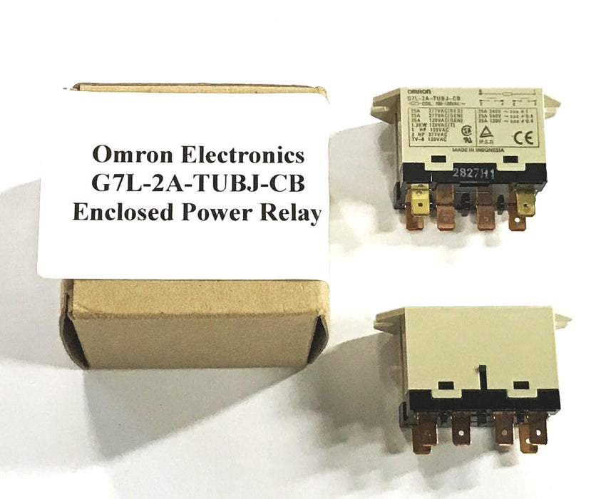 Omron Enclosed Power Relay G7L-2A-TUBJ-CB [Lot of 2] NOS