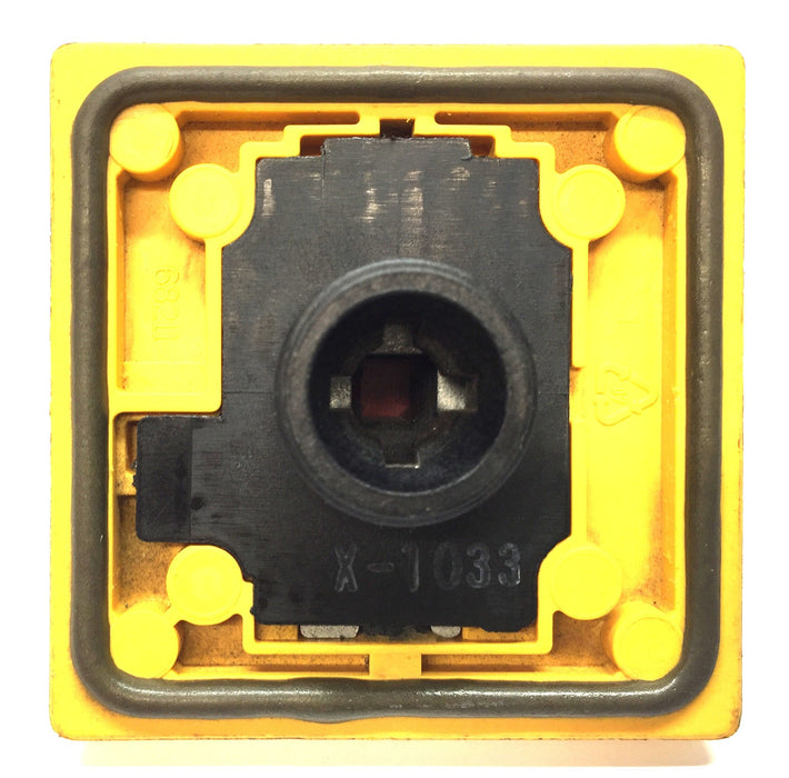 ABB IP65 Yellow/Red Handle Selector Handle OHYS2RJ (X-1033) USED