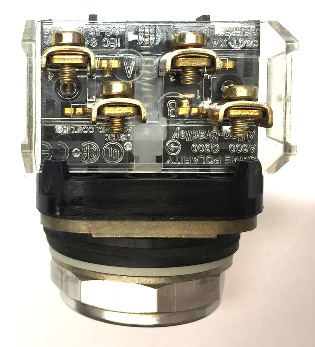 Allen-Bradley Series-T Non-Illuminated Yellow Flush Head Push Button 800T-A USED