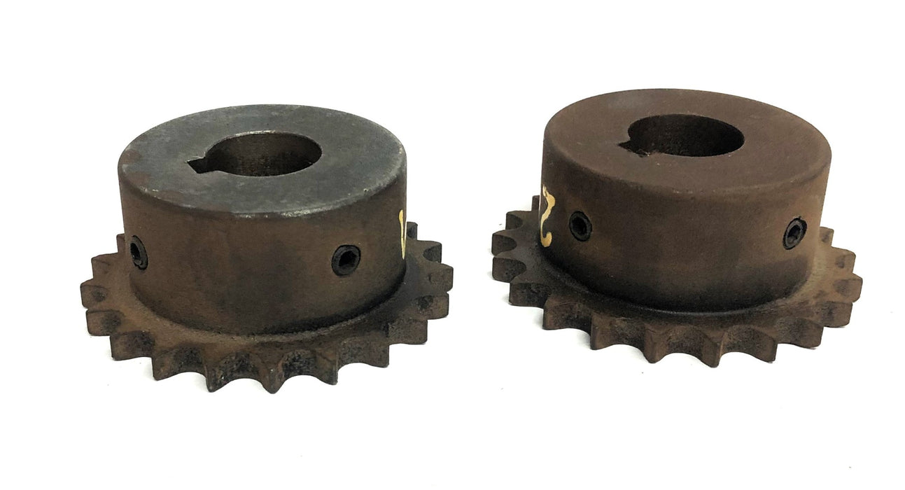 Unbranded 0.78 Inch Bore Sprocket 21 Tooth [Lot of 2] NOS
