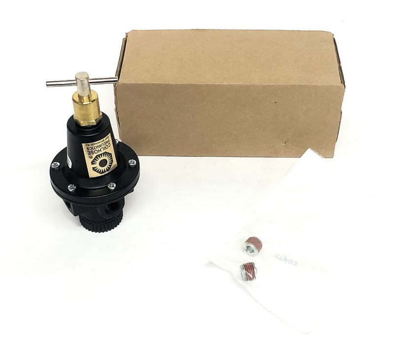 Coilhouse Pneumatics 0-50PSI 1/4 Regulator Tamp Roof 8802KL NOS