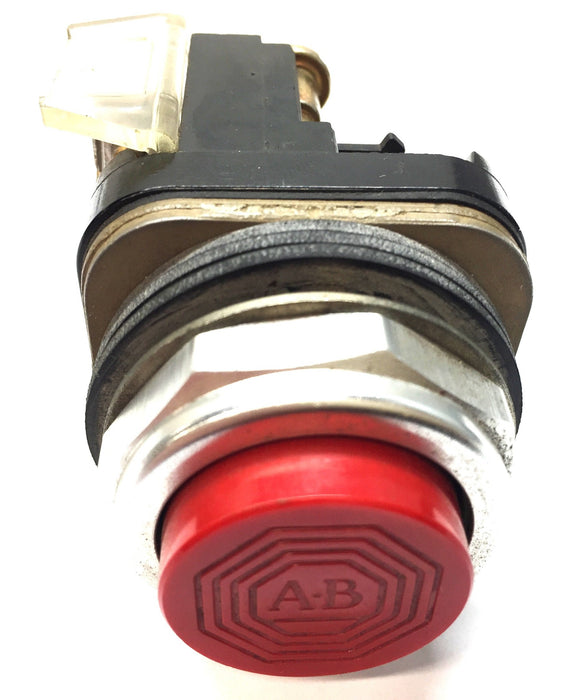 Allen-Bradley Non-Illuminated Red Flush Head Push Button 800T-B6 Series N USED