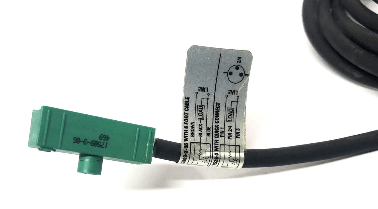 PHD Inc 110-120VAC 3 Watt Max Proximity Sensor 17509-3-06/17529-3 NOS