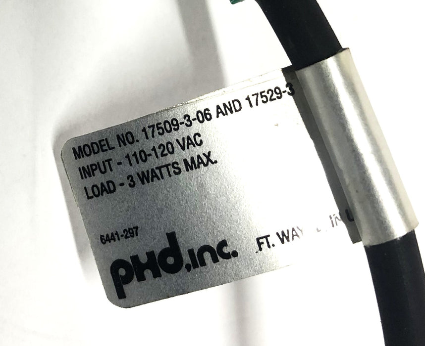 PHD Inc 110-120VAC 3 Watt Max Proximity Sensor 17509-3-06/17529-3 NOS