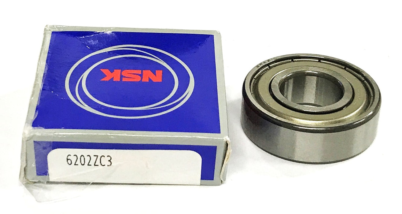 NSK Single Row Ball Bearing 6202ZC3 [Lot of 3] NOS