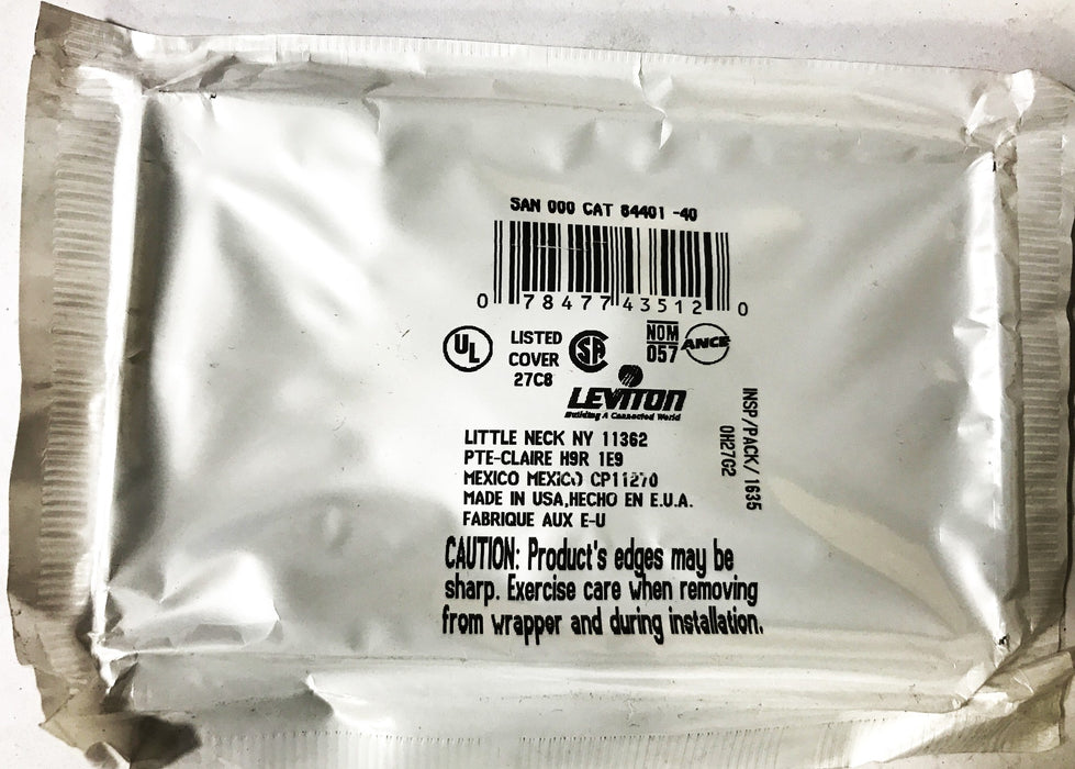 Leviton Stainless Steel 1-Gang Wall Plate 104-84401-40 [Lot of 15] NOS