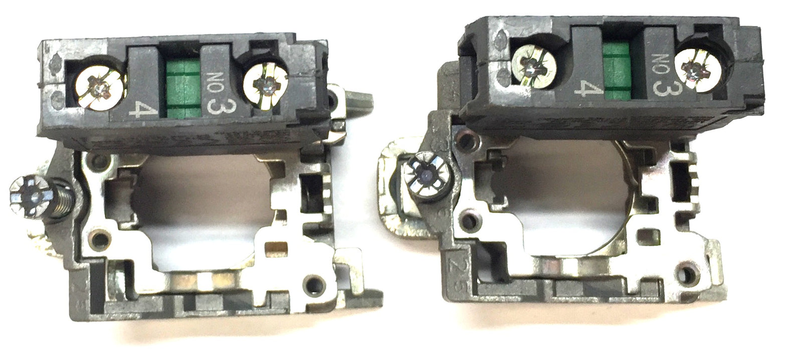 Schneider Electric Contact Block and Mount ZBE-101 [Lot of 2] NOS