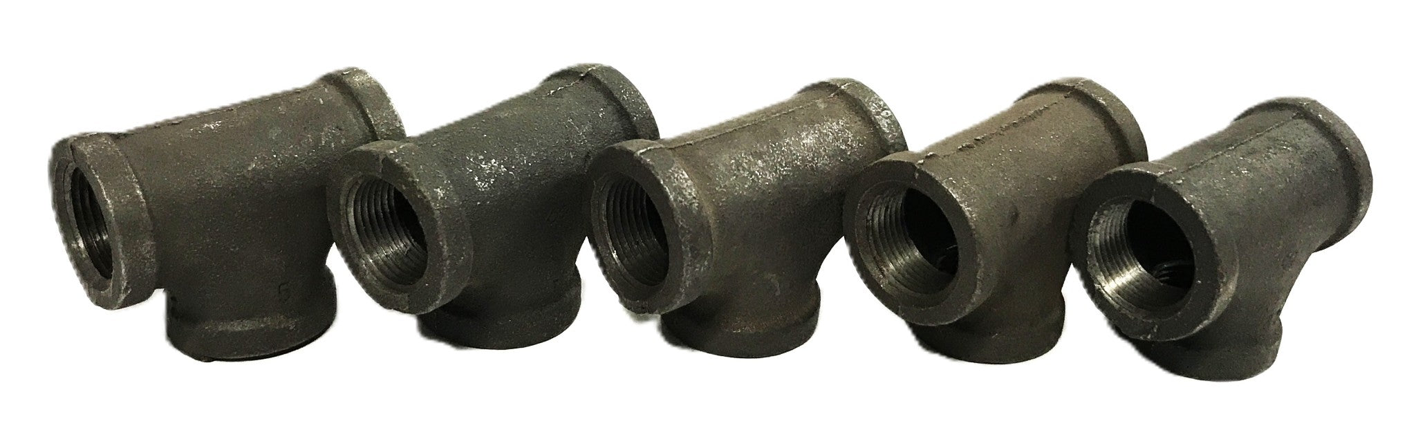 Unbranded 3/4 inch Female Tee Pipe Fitting [Lot of 5] NOS