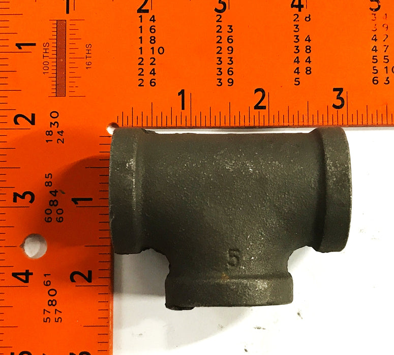 Unbranded 3/4 inch Female Tee Pipe Fitting [Lot of 6] NOS