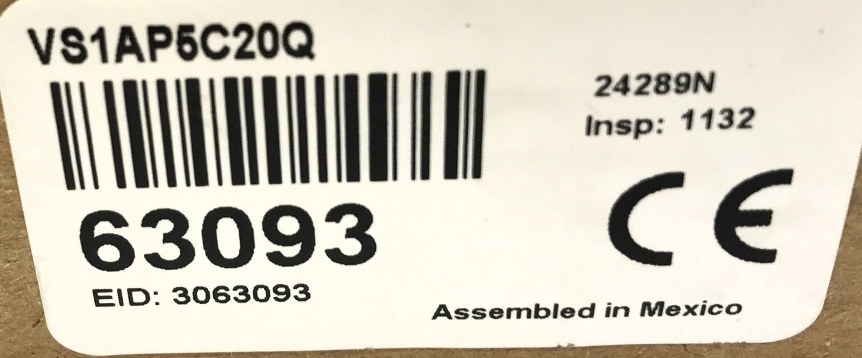 Banner Photoelectric Sensor VS1AP5C20Q NOS