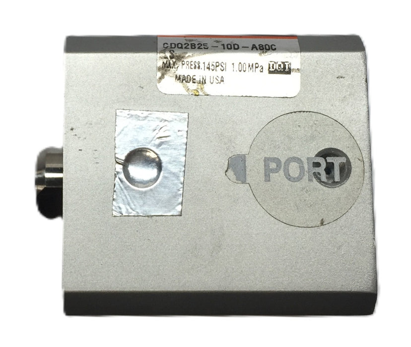 SMC Compact Pneumatic Cylinder CDQ2B25-10D-A80C USED