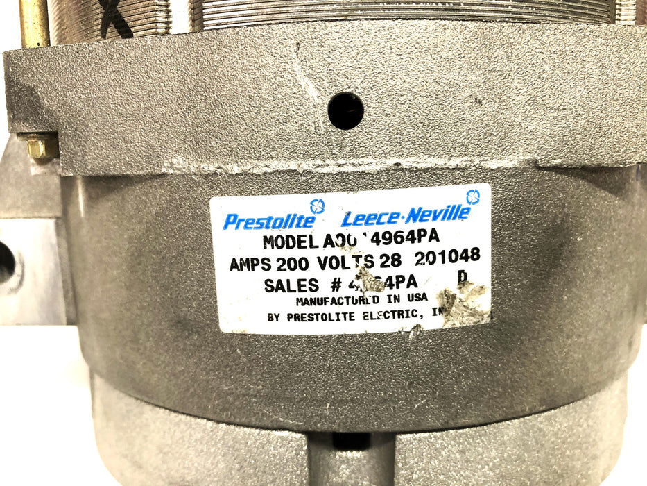 Prestolite Leece-Neville 28V 200AMP Alternator A0014964PA USED