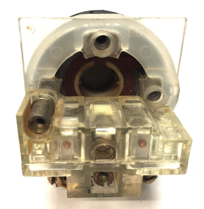 Square D Green Flush Head Push Button w/Contact Block KA-2 (9001) Series G USED