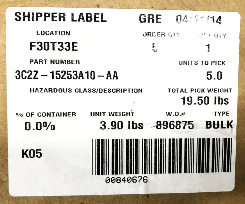 Ford Side Non-Sliding Door Rubber Weather Strip 3C2Z-15253A10-AA NOS