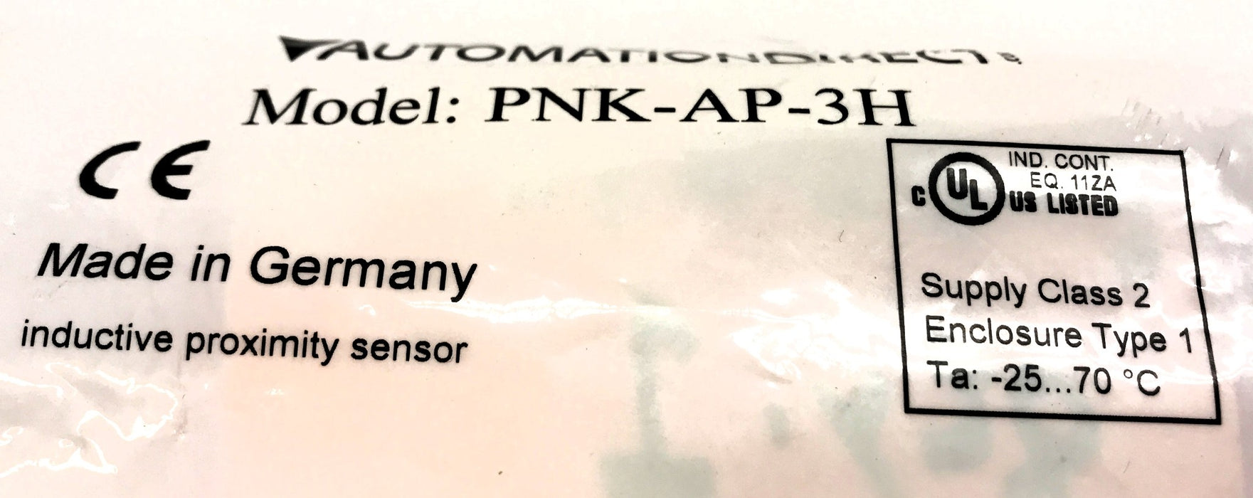 Automation Direct Inductive Proximity Sensor PNK-AP-3H NOS