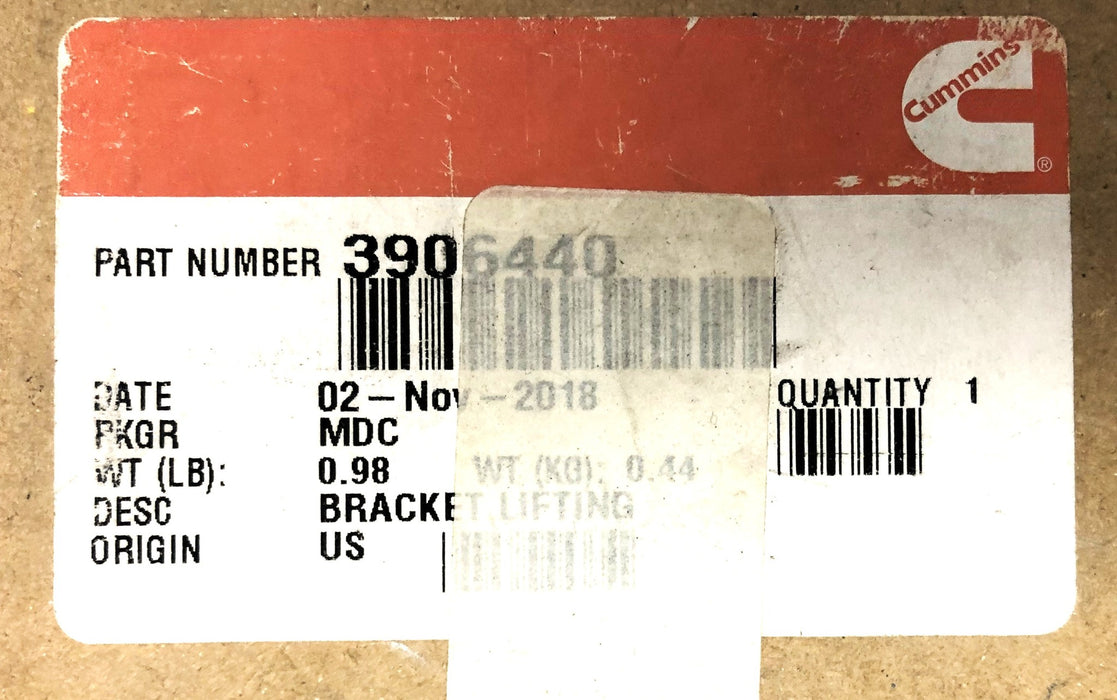 Cummins Lifting Bracket 3906440 NOS
