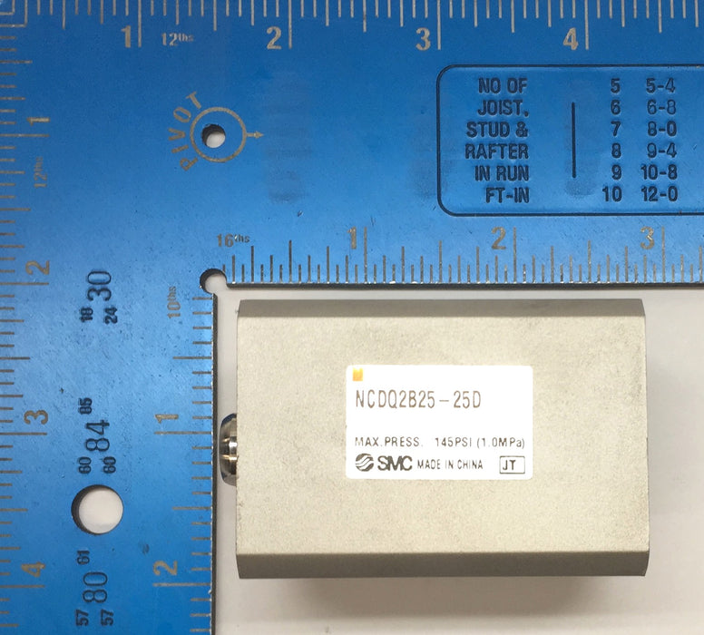 SMC Compact Pneumatic Cylinder NCDQ2B25-25D USED