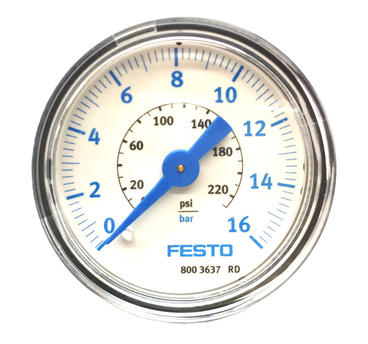 Festo Manometer Pressure Gauge PAGN-40-16-G18 (8181337) NOS